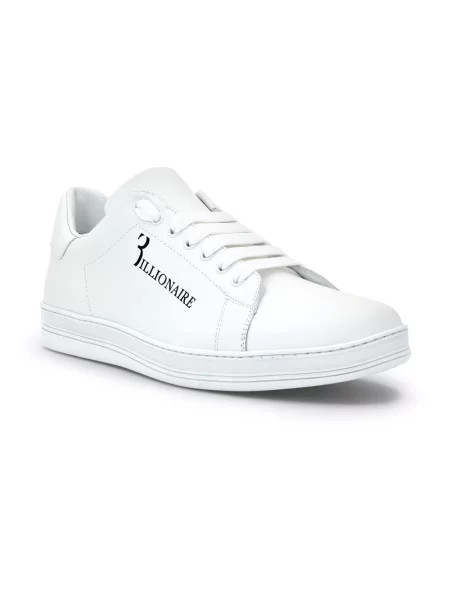Sneakersy Billionaire skórzane białe