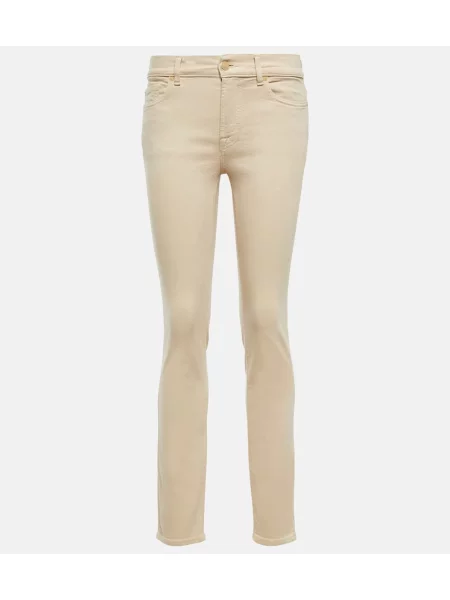 Дънки 7 For All Mankind бежово