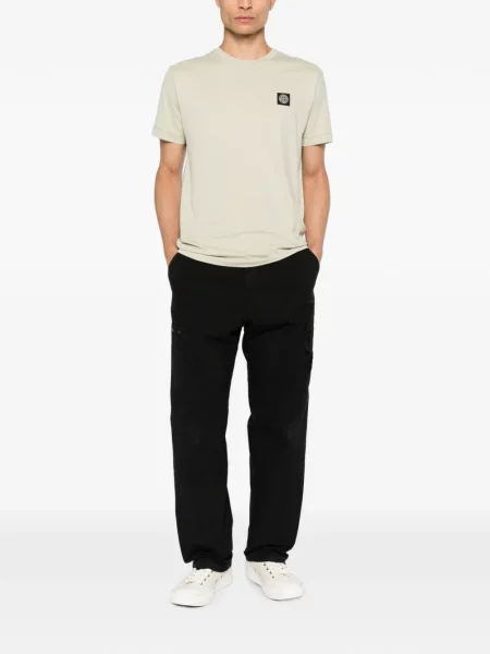 Pantaloni cargo Stone Island cu strasuri negru