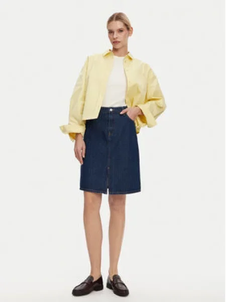 Tommy Hilfiger Džínová sukně Tmavomodrá