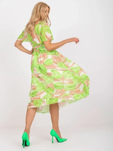 Rochie midi Fashionhunters de costum verde