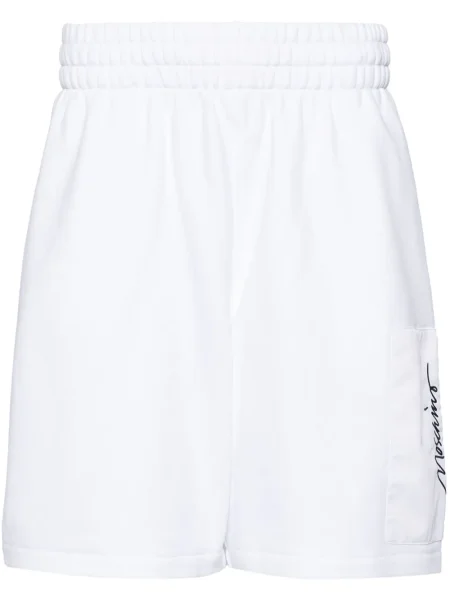 Scurt pantaloni scurți Moschino cu broderie alb