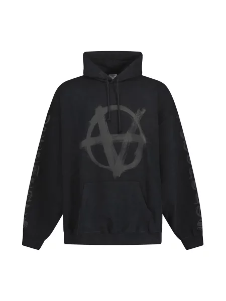 Bluza Vetements z nadrukiem czarna