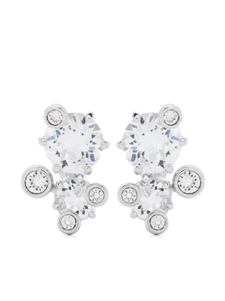 Cercei Swarovski argintiu
