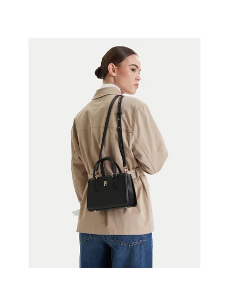 Tommy Hilfiger Torebka Th Daily Mini Tote Mono czarny