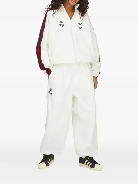 Geacă Adidas cu imagine alergare alb