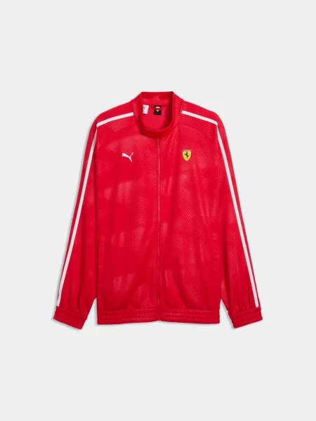 Спортивна кофта PUMA Ferrari T7 Oversized Jkt комбінований верх червоний