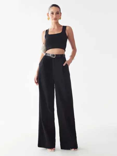 Willa Pantaloni Rise' negru