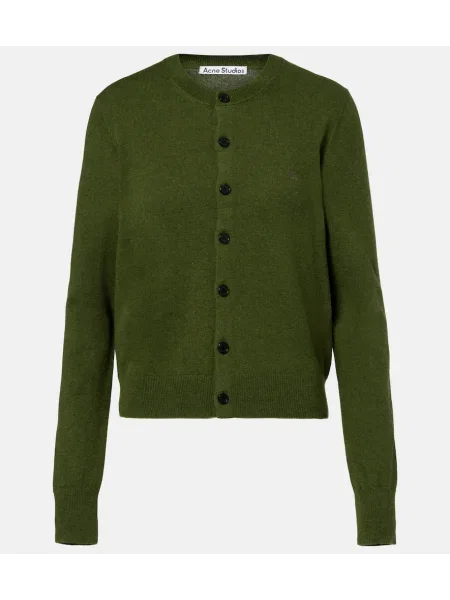 Cardigan Acne Studios de lână verde