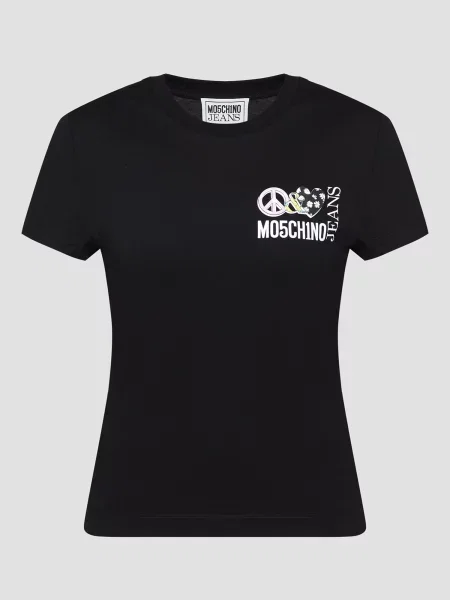 Футболка Moschino чорна