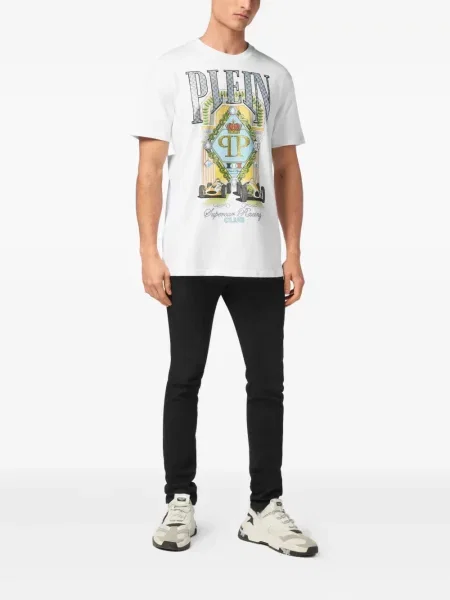 Tricou Philipp Plein alb
