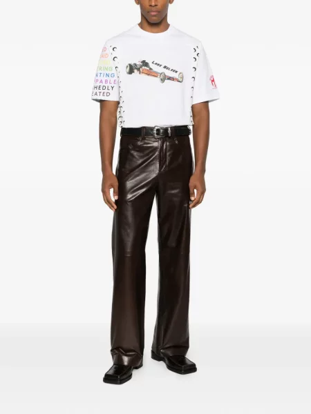 Tricou Marine Serre cu imagine alb