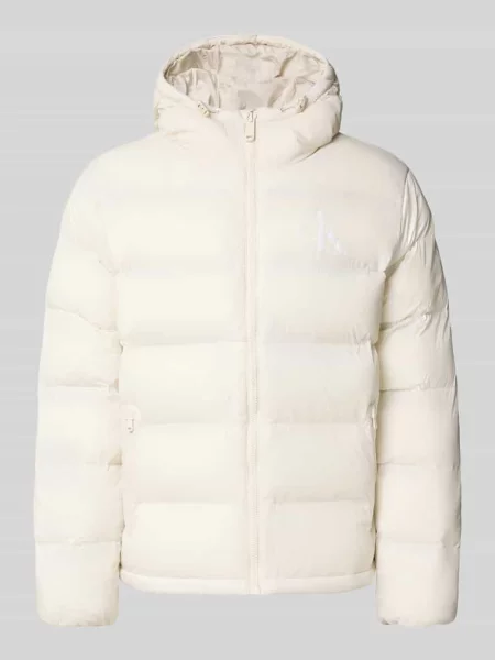 Kurtka Calvin Klein z nadrukiem biała