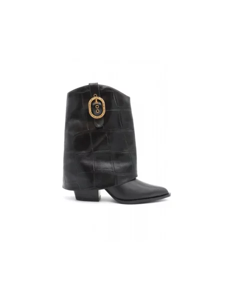 Buty do kostki Kurt Geiger skórzane czarne
