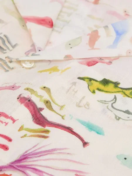 Krátká košile Vilebrequin s potiskem