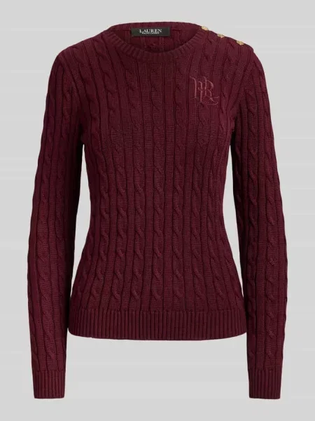Sweter o kroju slim fit z mieszanki bawełny i Lauren Ralph Lauren
