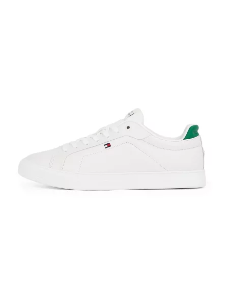 Tommy Hilfiger De piele sneakers alb
