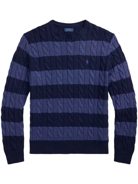 Prošívaná lněná květinová džínová bunda Polo Ralph Lauren modrá