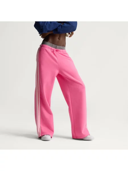 Pruhované kalhoty Adidas bílé