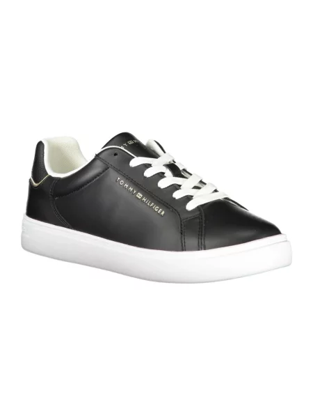 Trampki Tommy Hilfiger skórzane sznurowane czarne