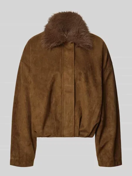 Kurtka o kroju relaxed fit z obszyciem ze sztucznego futra Review