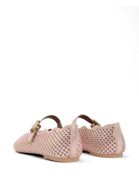 Balerini Kurt Geiger London cu cataramă roz