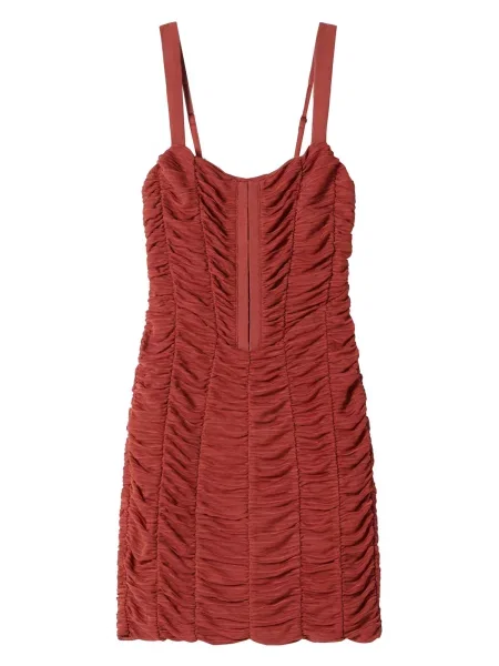 Bershka Obleka merlot