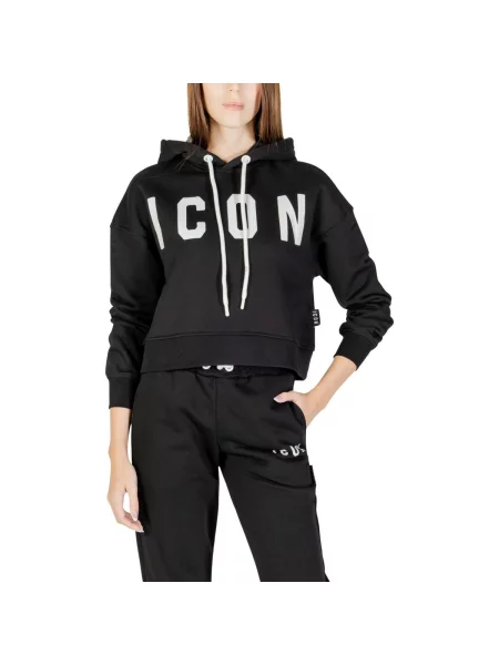 Sportski komplet Icon s kapuljačom crna