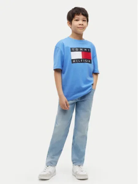 Dětské tričko Tommy Hilfiger modré