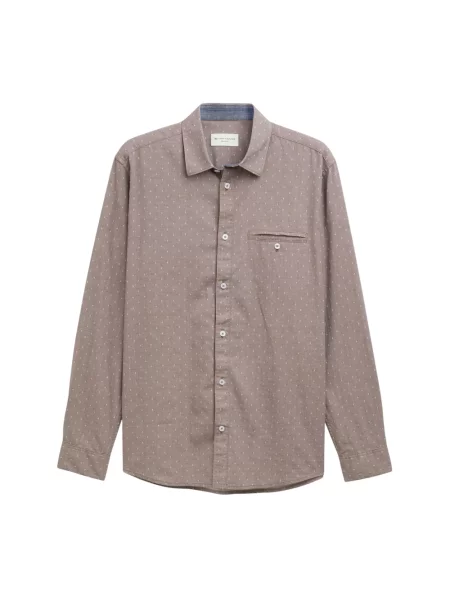 Koszula Tom Tailor casual brązowa