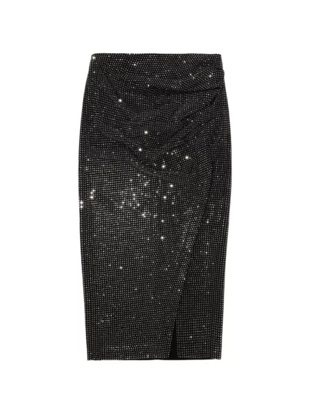 Fustă Roland Mouret cu volane negru