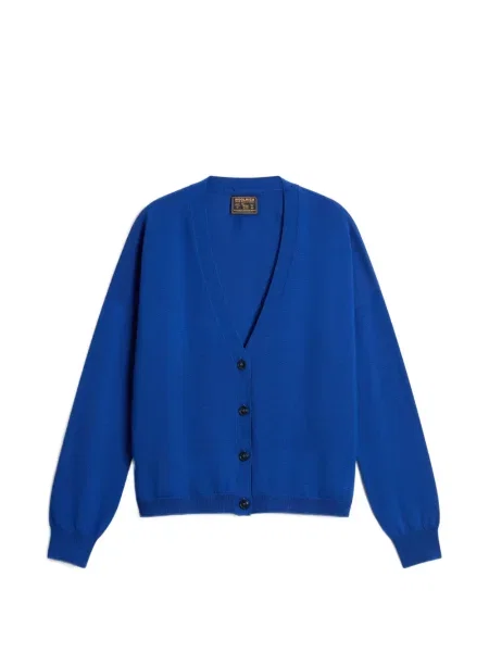 Cardigan Woolrich de lână albastru