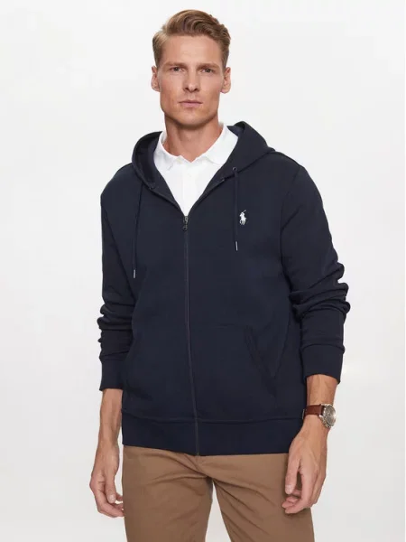 Polo Ralph Lauren Gornji dio trenirke mornarsko plava / bijela tamnoplava