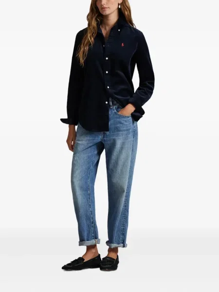 Căciulă Polo Ralph Lauren cu broderie cu dungi cowboy roșu