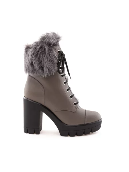 Botki Giuseppe Zanotti skórzane szare