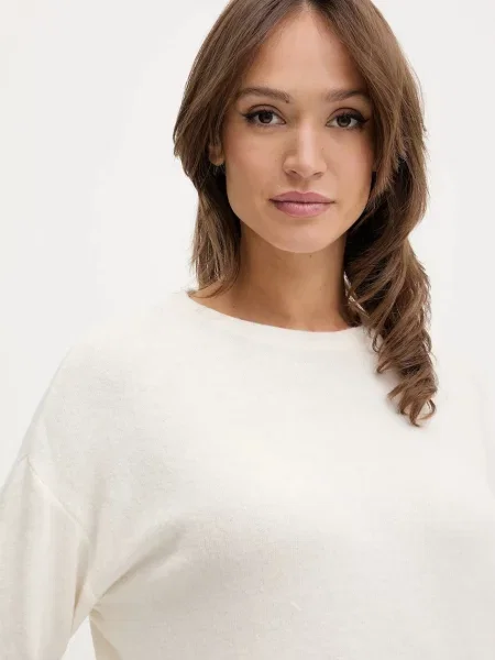 Піжамний лонгслів United Colors of Benetton бежевий