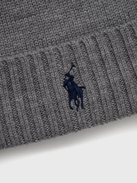 Шапка Polo Ralph Lauren серая