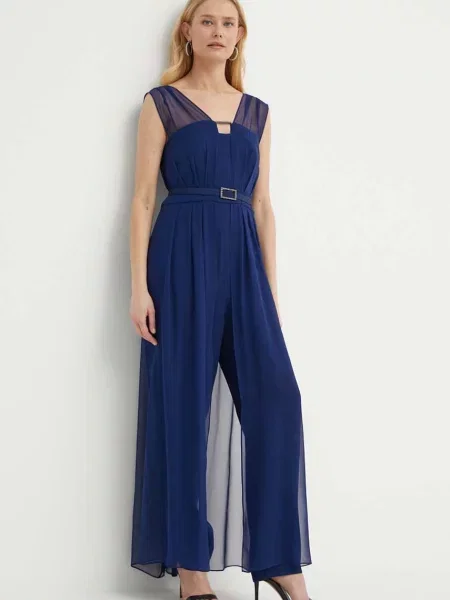 Luisa Spagnoli salopeta PARODIA marin cu decolteu in v albastru