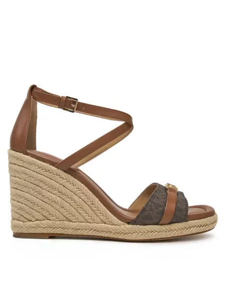 Εσπαντρίγιες Michael Kors Mandy Wedge καφέ