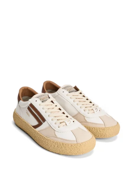 Sneakerși Puraai cu aplicații alb