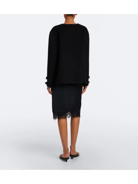 Fustă Faithfull din satin negru