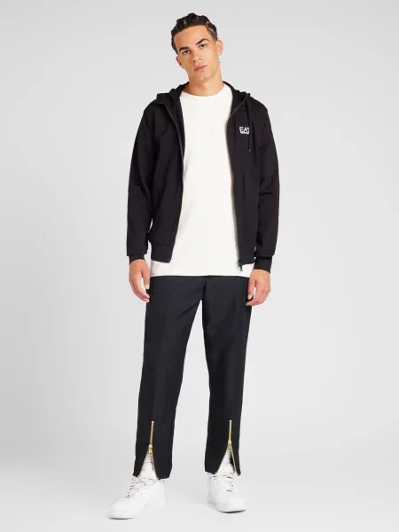 Emporio Armani Hanorac negru / murdar alb