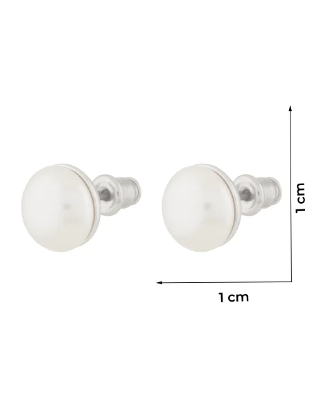 Swarovski Uhani Matrix kryształowe perły Srebrna bela