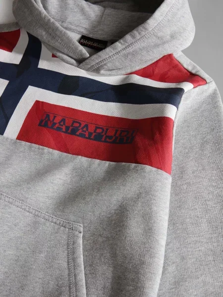 Детское худи Napapijri серое