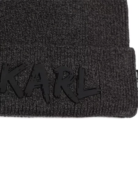 Dětské čepice Karl Lagerfeld šedý