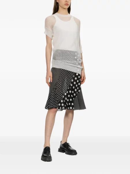 Tricou Junya Watanabe plasă alb