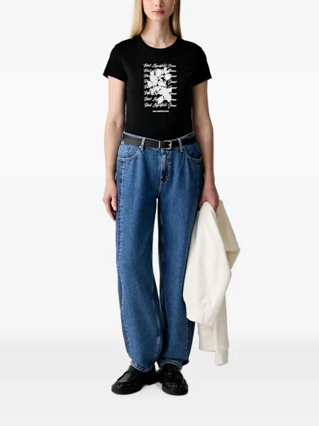 Tricou Karl Lagerfeld cu imagine negru