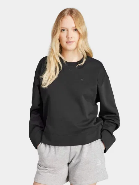 Світшот adidas Essential Short Crew бавовна/поліестер чорний