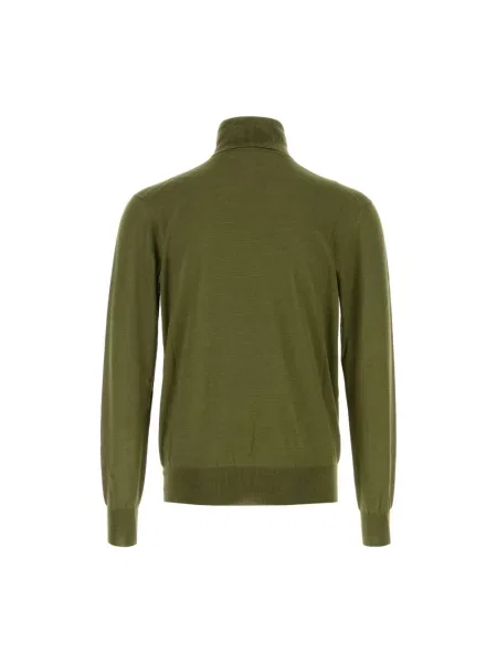 Sweter Saint Laurent wełniany zielony