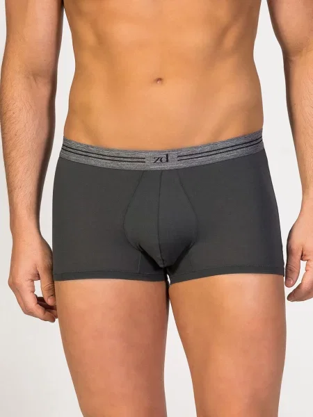 Zd ZERO DEFECTS Boxeri Athens Egyptian cotton închis gri